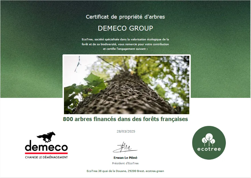 certification eco tree demeco